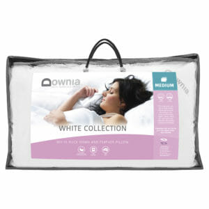 white duck down & feather pillow