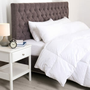 white duck down quilt