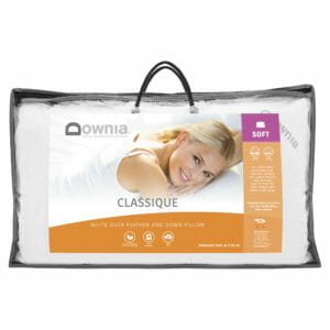 white duck down & feather pillow