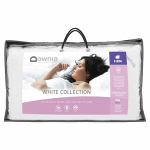 white duck down & feather pillow