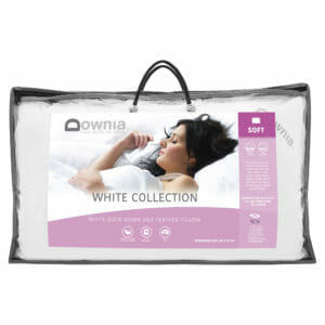 white duck down pillow