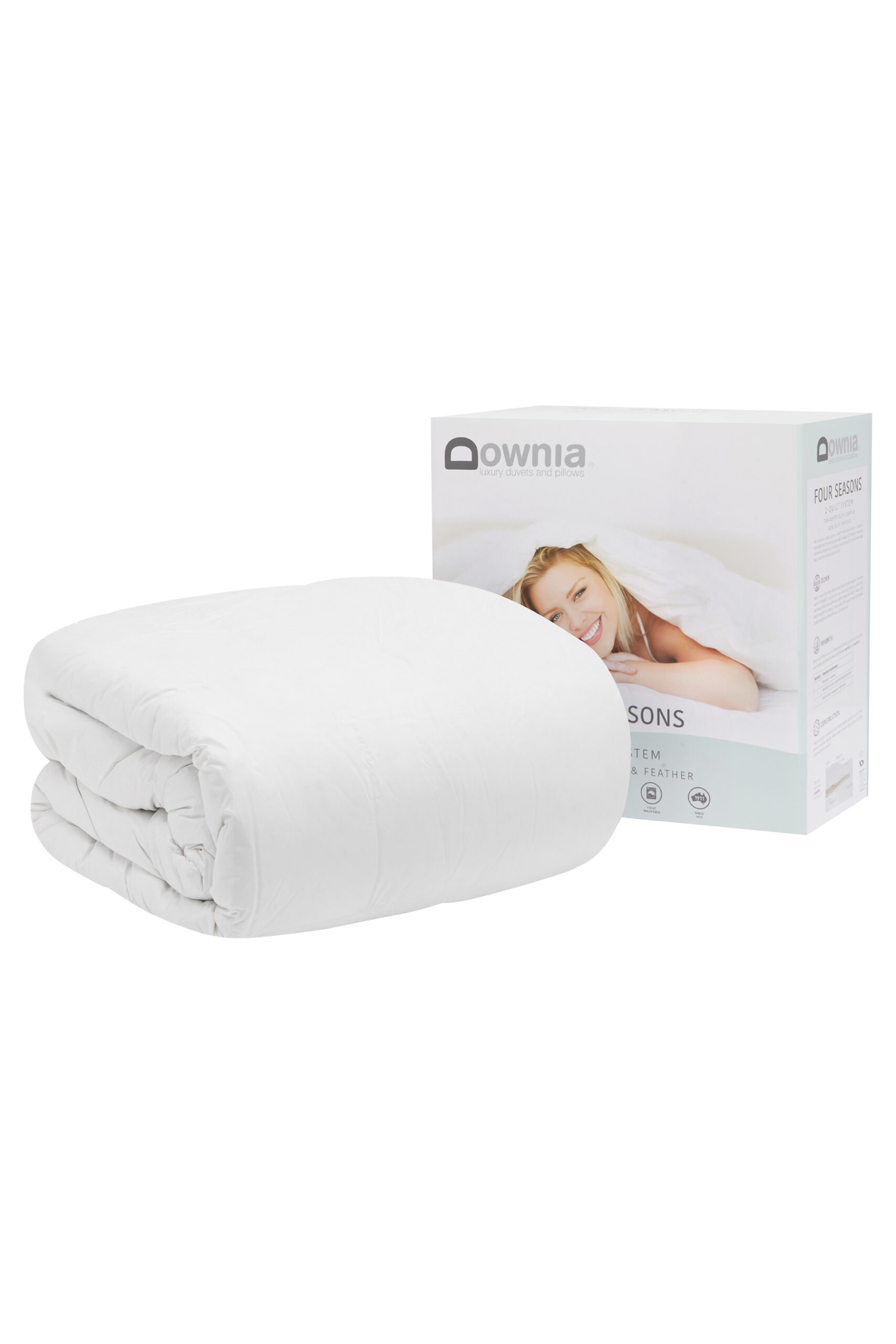 FOUR SEASONS 70% white duck down & feather duvet - Image 2